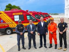 Governo reforça setor da segurança pública com novas ambulâncias
