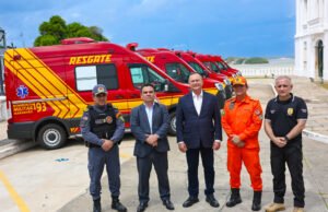 Governo reforça setor da segurança pública com novas ambulâncias