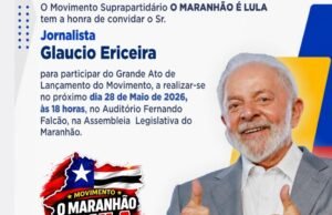 Movimento suprapartidário de apoio a Lula será lançado em São Luís nesta quinta