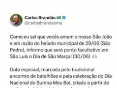 Brandão decreta ponto facultativo e estabelece feriado prolongado