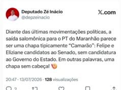 Zé Inácio propõe chapa sem candidato ao Governo e Camarão repudia
