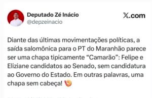Zé Inácio propõe chapa sem candidato ao Governo e Camarão repudia