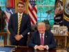 Trump aprova ida de Flávio aos EUA e diz que senador estava na Argentina